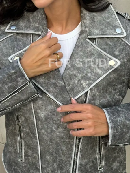 Косуха из натуральной кожи  VINTAGE COLLECTION - фото 3