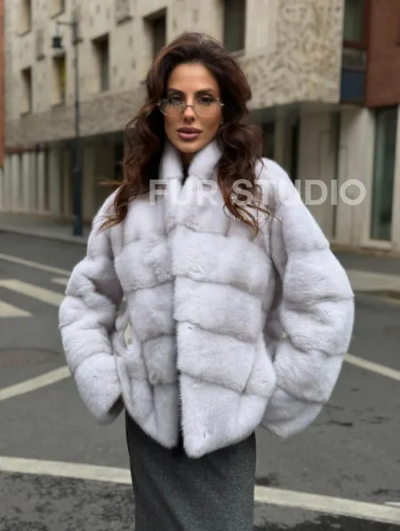 Шуба норковая - короткий жакет - фото 8