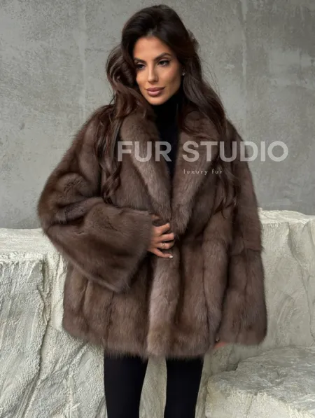 Шуба из меха куницы PREMIUM - фото 5