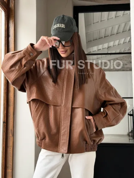 Стильная кожаная куртка - фото 19