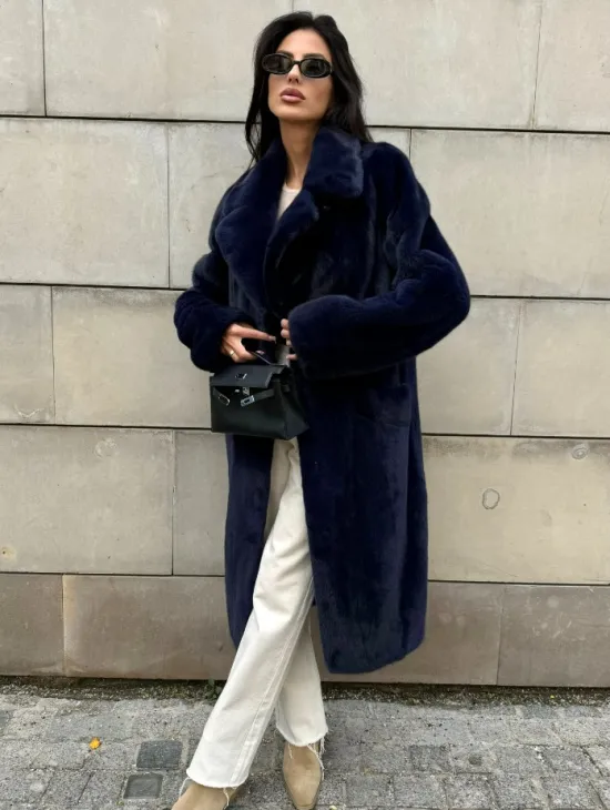 Норковая шуба цельный мех Saga furs - фото 12