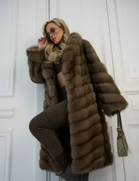 Шуба из куницы - фото 6