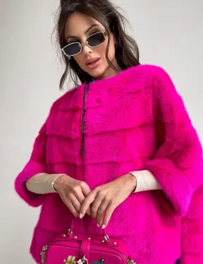 Норковая кофта на молнии - фото 0