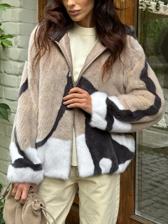 Норковая куртка женская - фото 2