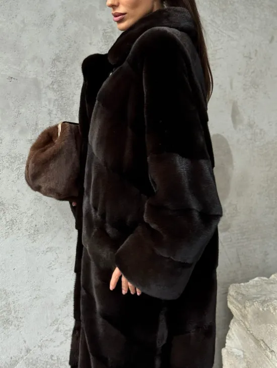 Натуральная норковая шуба - фото 6