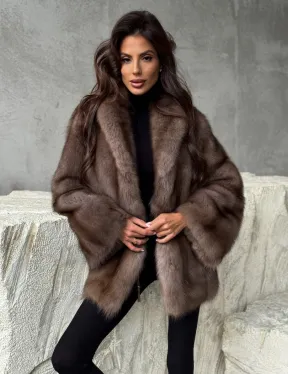 Шуба из меха куницы PREMIUM - фото 8