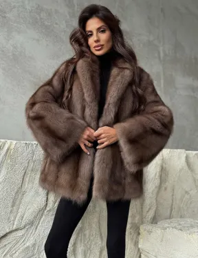 Шуба из меха куницы PREMIUM - фото 7