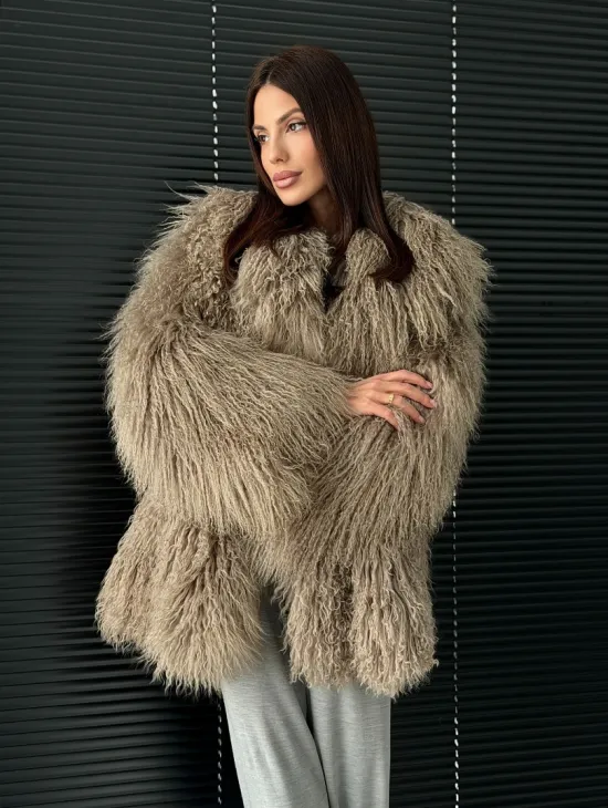 Полушубок из ламы - фото 10