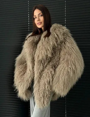 Полушубок из ламы - фото 9