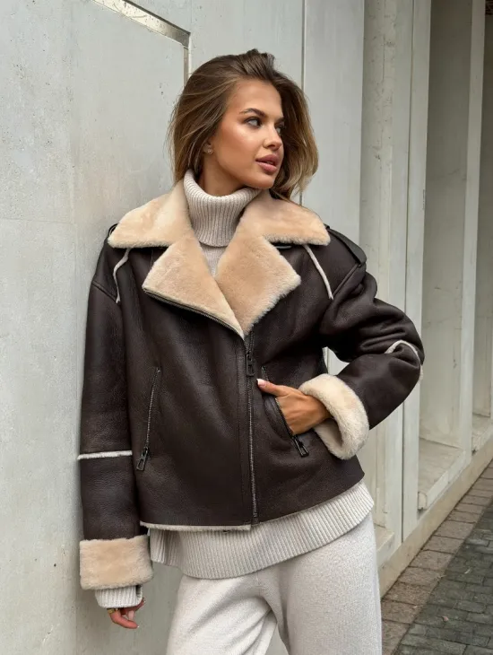 Молодёжная куртка-дубленка - фото 10