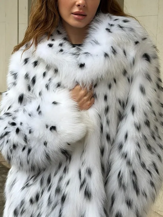 Шуба под рысь белая - фото 1
