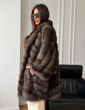 Шуба из баргузинского соболя - оверсайз - фото 11