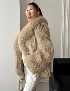 Шуба из лисы в росшив - фото 7