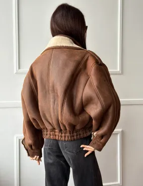 Молодежная куртка - дубленка из овчины - фото 4