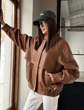 Стильная кожаная куртка - фото 21