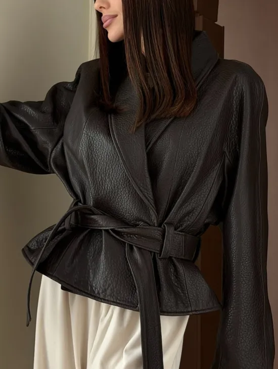 Куртка из натуральной кожи PREMIUM COLLECTION - фото 1